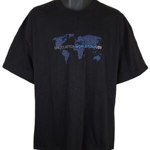 Eric Clapton T Shirt Vintage Y2K 2001 World Tour Crew Winterland Mens Size XL